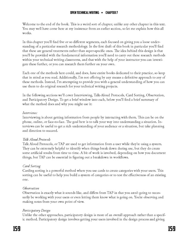 Open Technical Writing - New Page